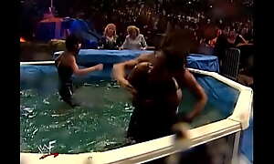 WWF 1999 Armageddon 4 Corners Evening Gown Match w/ Ivory Miss Kitty BB and Jacky