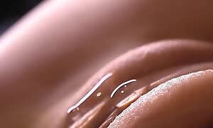Filled the pussy with sperm and fucked her. close up cumshot