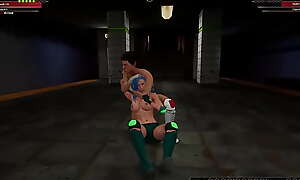 Twiggy Nelson VS Yu Kawaii (Naked Fighter 3D)