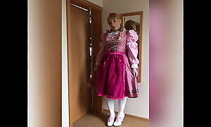 Diaper with Bavarian Dirndl Dress