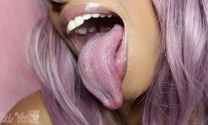 Longue lengthy tongue throat fetish sweetmeat full clip