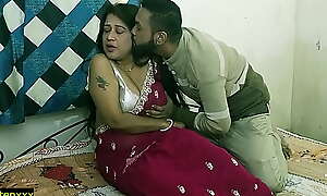 Indian xxx hot milf bhabhi hardcore sex with NRI devor! Clear hindi audio