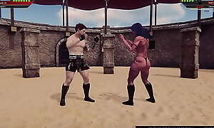 Jerle VS Lucifera (Naked Fighter 3D)