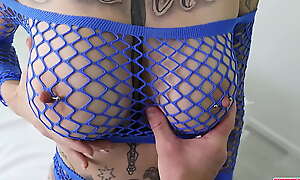 MILF Step MOM Big Tits BIG ASS Australian Latina Metaverse Pornstar Gamer with Hentai Tattoos Fucked Hard and Gives Sensual Blowjob Blue Lace Lingerie - Melody Radford